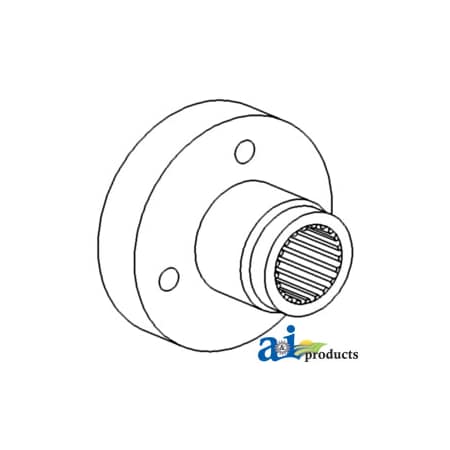 A & I Products Hub, Aux. Hydraulic Pump Drive Pulley 6.3" x6.4" x4.6" A-196482C2